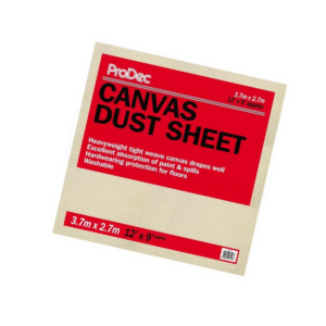 ProDec 12' x 9' (3.7m x 2.7m) Canvas Dust Sheet